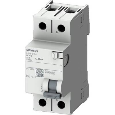SIEMENS 5SV5612-6 300mA 2X25A Kaçak Akım Koruma rölesi - 1