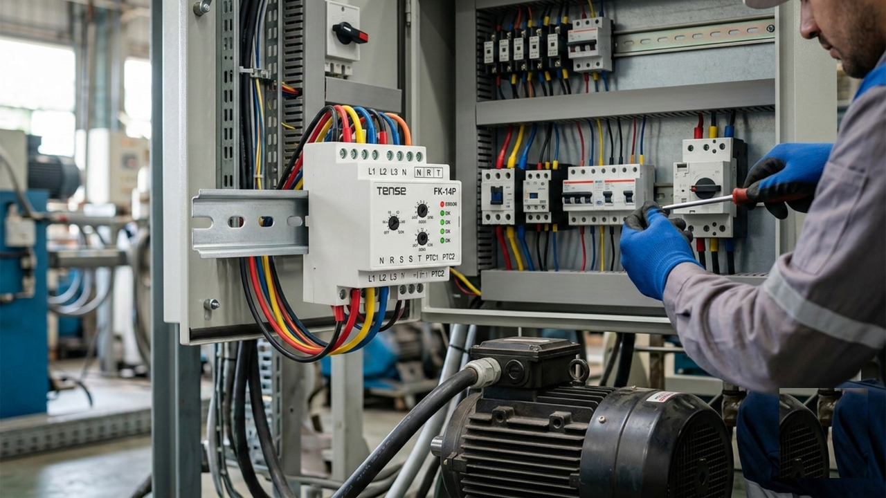 Binlerce Liralık Motorunuzu Riske Atmayın: Tense FK-14P Faz Koruma Rölesi ile Tanışın