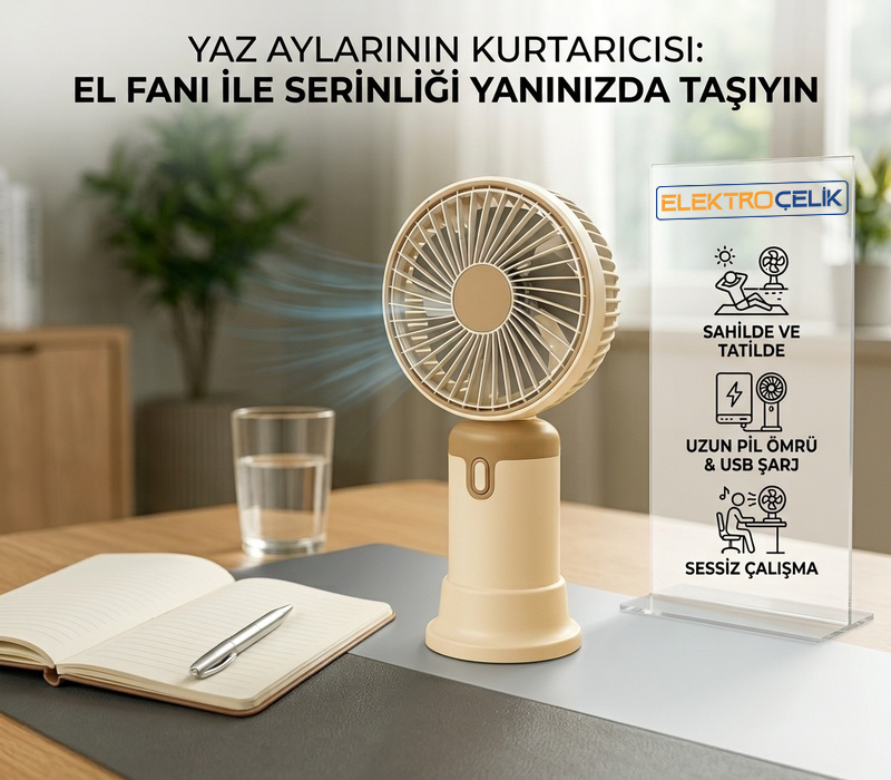Yaz Aylarının Kurtarıcısı: El Fanı ile Serinliği Yanınızda Taşıyın