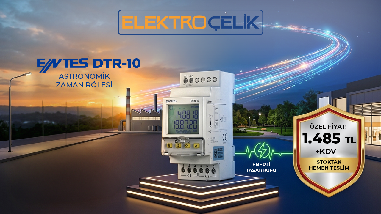 ENTES DTR-10 (M4912) Astronomik Zaman Rölesi - Özel Fiyat ve Stok