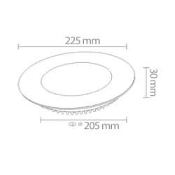 ACK 18W Sıva Altı Led Panel – Sarı 3000K AP01-01830 - 2