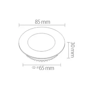 ACK 3W Sıva Altı Led Panel – Sarı 3000K AP01-00300 - 2