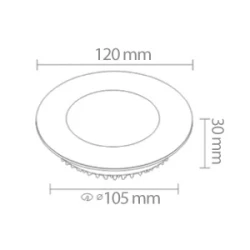 ACK 6W Sıva Altı Led Panel – Sarı 3000K AP01-00600 - 2