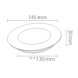 ACK 9W Sıva Altı Led Panel – Beyaz 6500K AP01-00930 - 2