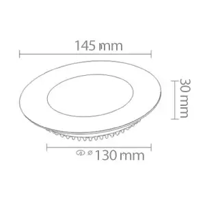 ACK 9W Sıva Altı Led Panel – Beyaz 6500K AP01-00930 - 2