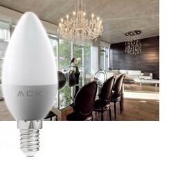 ACK AA09-00710 7W E14 3000K Sarı Led Mum Ampul - 2