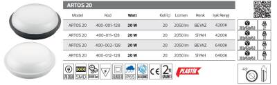 ARTOS-20 IP65 Led Armatür Beyaz 20 Adet - 3