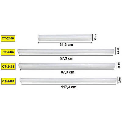 Cata CT-2468 T5 Bant Armatür Ledli Beyaz Anahtarlı 15W 90cm - 3