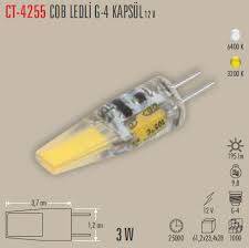 Cata CT-4255 3w G-4 Cob Ledli Ampul 3200K Sarı - 2