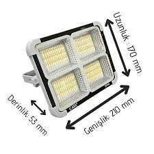 CATA CT-4698 TAŞINABİLİR ŞARJLI SOLAR PROJEKTÖR - 3