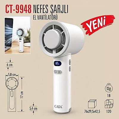 Cata Ct-9948 Nefes Şarjlı El Vantilatörü - 2