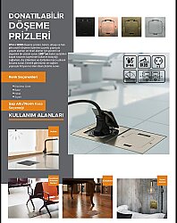 Çetinkaya 70 D 209 Şap Altı Kasa Bakır Döşeme Prizi - Çetinkaya Pano