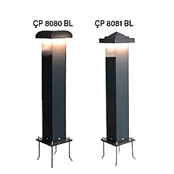 Çetinkaya Pano ÇP 8080 BL Prizsiz Bahçe Aydınlatması Alüminyum Gövde Ral7016 80x500x80 - Çetinkaya Pano