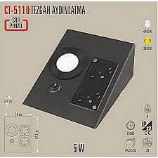 CT-5110 TEZGAH AYDINLATMA SATİN KASA GÜNIŞIĞI - 3