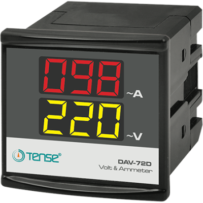 Tense DAV-72D Dijital Voltmetre&Ampermetre 72x72 - 1