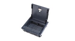 EAE 3122703 DK-MX 1 250x250 Modüler Çıkış (Priz) Kutusu, 16 Modül (Füme) - EAE