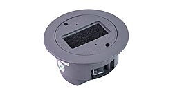 EAE 3377125 Grommet 3 Modül Prizli Komple Set Füme - EAE