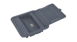 Eae DKF-5 Yükseltilmiş Döşeme Modüler Priz Kutusu, 16 Modül (H=50mm), Gri - EAE