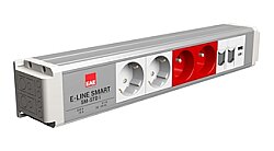 EAE 3404705 SM-STD Masaüstü Priz Bloğu, 2 Şebeke, 2 UPS, 2 Data, USB Type A+C - EAE