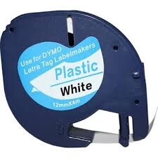 ECOTAG Plastik Şerit Etiket Beyaz 1 adet - ECOTAG