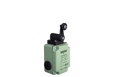 EMAS L1K13MEP121 L1 Metal Gövde 22 mm Metal Makaralı Manivela Ani Hareketli 1NO+1NC Sınır Şalter - 1