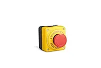 EMAS P1EC400E40L B Serisi Plastik 1NC Acil Stop 40 mm Çevirmeli Etiketli Kırmızı 22 mm Buton - 1