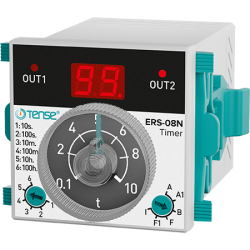 Tense ERS-08N Multifonskiyonlu Zaman Rölesi (50V-240V AC /24V-220V DC) - Tense Elektronik
