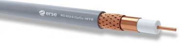 Erse RG6 U6 Cu/Cu Anten Kablosu Halojen Free - 1