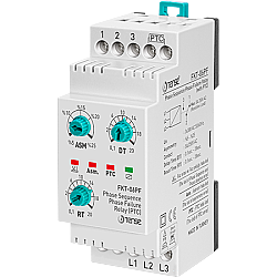 FKT-06F Faz Koruma Rölesi,Faz Sırası,Nötrsüz, Ayarlı %5-25 Asimetri,DIN Kutu - Tense Elektronik
