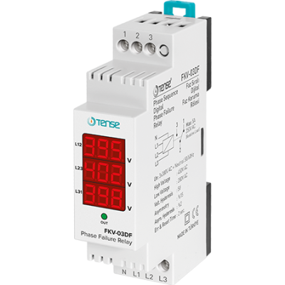 Tense FKV-03DF V-Otomat Tip Dijital Faz Koruma Rölesi - 1