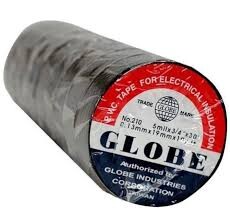 Globe İzole Bant Siyah 500 Adet (Koli) - Globe