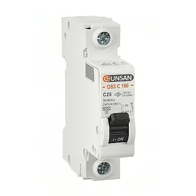 Günsan OS3C160-25 1x25A C Tipi Sigorta - 1