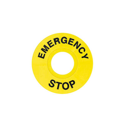 Gwest 6105 FD/60 60mm Acil Stop Etiketi - 1