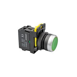 Gwest A5 - 10D Işıklı Yaylı Buton Yeşil 1NO 220V (6011) - Gwest