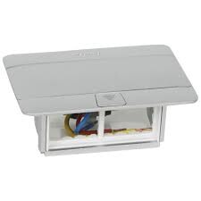 Legrand 054011 4Modül Donatılabilir Masa Veya Döşeme Altı Buat, Alüminyum renk - Legrand