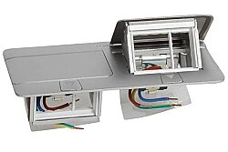 Legrand 054012 POP-UP 6 (2x3) Modül Donatılabilir Masa Veya Döşeme Altı Buat, Mat Alüminyum - 4