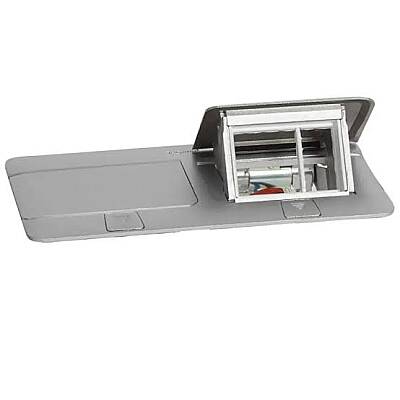 Legrand 054012 POP-UP 6 (2x3) Modül Donatılabilir Masa Veya Döşeme Altı Buat, Mat Alüminyum - 1