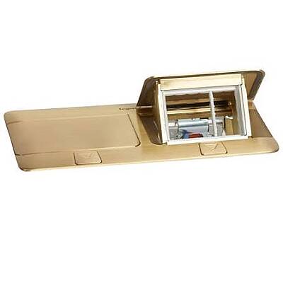 Legrand 054017 POP-UP 6 (2x3) Modül Donatılabilir Masa Veya Döşeme Altı Buat, Altın Renk - 1