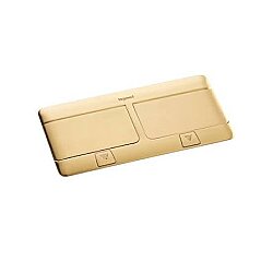 Legrand 054018 POP-UP 8 (2x4) Modül Donatılabilir Masa Veya Döşeme Altı Buat, Altın Renk - Legrand