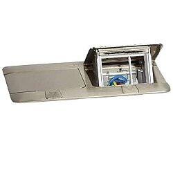 Legrand 054022 POP-UP 6 (2x3) Modül Donatılabilir Masa Veya Döşeme Altı Buat, Satine Çelik - 2