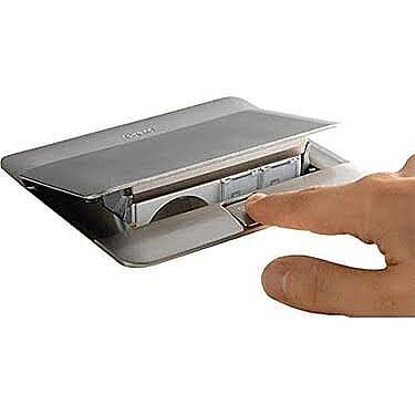 Legrand 054023 POP-UP 8 (2x4) Modül Donatılabilir Masa Veya Döşeme Altı Buat, Satine Çelik - 1