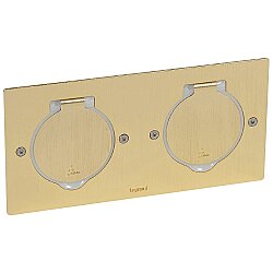 Legrand 089712 IP44 Döşeme Prizi Bronz 4M Dikdörtgen - Legrand