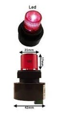 Mesan MPF-35N29ER-24 Işıklı Buzzer 24V - TSE