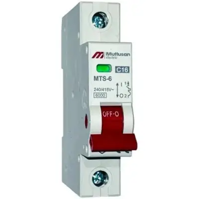 Mutlusan 1x4 Amper C Tipi Otomatik Sigorta 6kA MTS06-1004C - 1