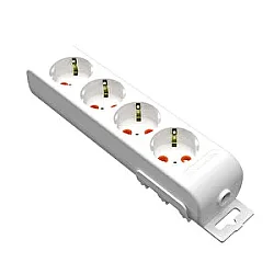 Mutlusan Dörtlü Topraklı Grup Priz Çocuk Korumalı Kablosuz - 1