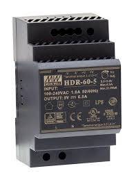 Panasonic 90990071 HDR-060-12 HDR6012 12Vdc 4.5Amp DIN Rail StepShape MEANWELL - 2