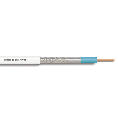 Reçber RG 6 U/4 PHY-PVC (100) Koaksiyel Uydu Kablosu 307057 - 1