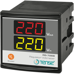 Tense RG-72EB Kornalı Dijital Voltmetre (Regülatörler için) 3V - 300V AC (50/60 Hz) - Tense Elektronik
