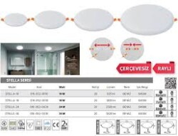 STELLA-10 Çerçevesiz Raylı Ayarlanabilir Spot Beyaz - 2