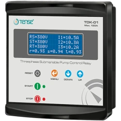 Tense TDK-01 Dijital Trifaze Dalgıç Kontrol Rölesi (60A) - 1